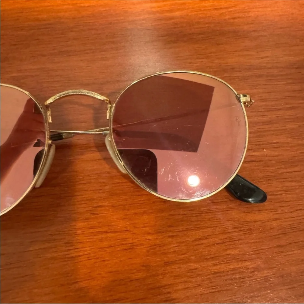 💗RAYBAN ROUND FLASH LENSES💗